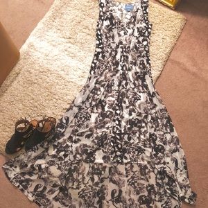 Vera Wang high low flowy dress